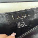 Nicole Miller  Women’s 8 Black 100% Leather Pants Flare Photo 1