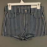 American Eagle  Next Level Stretch Hi Rise Pinstripe Shorts Size 4 NWT Photo 0