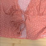 LA Hearts Size Extra Small XS Peachy Pink Polka Dot Women's Teen Girl Top Photo 6