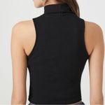 Forever 21  Black Ribbed Cropped Turtleneck Top Photo 1