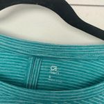 GapFit Women’s Small Blue White Striped Tee Photo 1