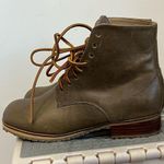 Anthropologie gee wawa boots Boho womens tie prairie boots taupe leather… Photo 13