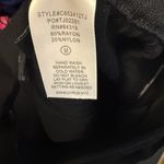 Cyrus  Black Ribbed Knit Wide Leg Pants Womens M Pull On Cropped Stretch Lounge Photo 4