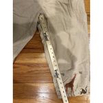 Vintage Zoo Themed Giraffe Monkey Tan Capri Pant Women's Size M 100% Cotton Size M Photo 4