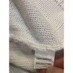 ZARA  Knit white sweater with zip up back sz medium Photo 6