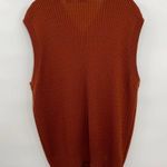 Irvine Park Merino Wool Sweater Vest Cable Knit Rust Color Women Size XL Photo 2