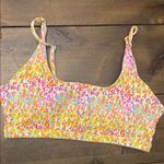 Salty Honey floral bikini top banded support coconut girl size XL beach vacation Photo 0