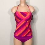 Ralph Lauren Lauren stripe tankini set. 10-top/12-bottom. NWT Photo 4