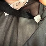 Sandro  Kyra Crepe Dress in Black Size 1 US Small Lace Career Chic Photo 4