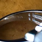 Natural Carved White Jade Sterling Silver Ring Size 9 Discounted Photo 4