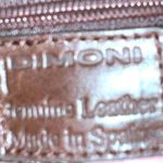 Dimoni brand gorgeous cocoa bean brown leather diamond quilted design ba… Photo 13