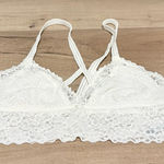 Aerie ‎ lace Strappy Bralette White Size medium Photo 0