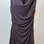 Brand New OGL Women's Size Medium Purple Polyamide Blend Off Shoulder Knee Dress Photo 0