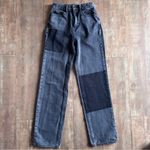 PacSun Eco Grey Patchwork 90’s Boyfriend High Rise Jeans Size 25 Photo 1