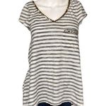 Andrew Charles Blue White Striped Sequined SZ XS Photo 1