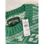 American Eagle NWT  Outfitters Green & White Fair Isle Snowdrift Sweater Size XL Photo 7