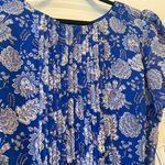 Royal Blue Paisley Dress Size M Photo 1