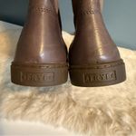Frye  Gemma Tall Shearling Gray Leather Winter Boots Photo 6