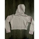 Gymshark  Hoodie Cropped Keyhole Cut Out Long Sleeve Raw Edge Pullover Pink M Photo 1