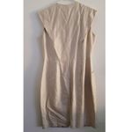 Carolina Herrera CH Zip Front Sleeveless Sheath Dress Cream *NO BELT - READ* Photo 2