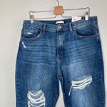 SO  High Rise Mom Jeans Distressed Medium Wash Denim Size 17 Photo 3