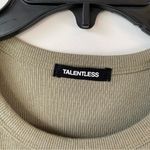 Talentless  Rib Tank Mini Dress Olive Green M Photo 2
