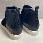 Steve Madden Zaci Wedge Sneaker Boot Black Suede Leather Faux Snakeskin Size 7M Photo 8