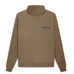Fear of god ESSENTIALS  Women's Harvest Mock Neck Sweatshirt xxs brown Photo 0