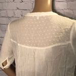 Miss Me  Sheer Off White Lacy Crinkled Top XS Photo 6