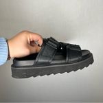 Princess Polly | 7 Woman’s Black Chunky Sandals Slip On Grunge Photo 2