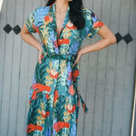 Hutch  anthropologie palm print maxi dress Photo 0
