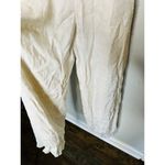 Club Monaco  White Open Back V-Neck Textured Style Tie Back Jumpsuit Size 4 Photo 6