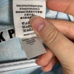 PINK - Victoria's Secret Pink Victoria’s Secret tie dye baby blue cropped hoodie with lace up detail XS Photo 8