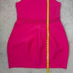 Ted Baker  Gorgeta Tulip Hem Knit Dress Bright Pink 6 Equals 14‎ Photo 8