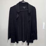 Fortune + Ivy  black lightweight cardigan with 2 front pockets Photo 1