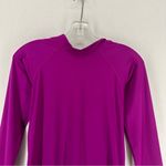 Athleta  Long Sleeve Back Zip Pullover Athletic Long Sleeve Medium Pink Photo 1