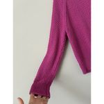 Lauren Ralph Lauren Pink Cotton Waffle Knit Sweater Size Medium Preppy Chic Photo 10