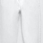 ZARA High Waisted Cropped Paperbag Baggy Jeans White Women's Size US 8 Photo 0