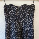 Michael Kors  Cocktail  Lace Strapless New Black Midi Dress Size 2 Photo 5