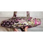 Vera Bradley  Shoulder Bag Purse Purple & Pink‎ Flower Print 11x11x2 Photo 2