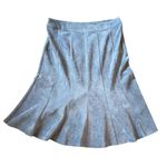 cj banks Gray Micro Ribbed Panel Midi Skirt size 16W Photo 1