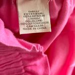J.Crew 00s Vintage Pink Linen Stretch Waist Paper Bag Skirt Photo 5