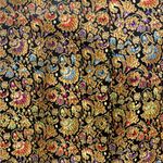 SilkLand Gold and Black Jacket Floral Blazer Shimmer Whimsigoth Formal Festival Brown Photo 2