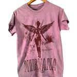 Nirvana Pink In Utero Angel Print Short Sleeve Band T-shirt Women’s Size Small Photo 0