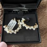 Macy's Bridge Cultured Pearl Earrings NWT Photo 0