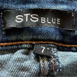 sts blue Distressed Mid Rise Straight Leg Capri Jeans Denim Junior Pants SZ 7 Photo 8