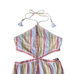 Aerie Striped Cut Out Halter Maxi Dress Photo 8