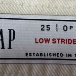 Gap Women's White Mid Rise Low Stride Flat Front Bootcut Leg Jeans Pant Size 0 Photo 3