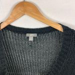 J.Jill Linen Blend Short Sleeve Tunic Cardigan Size Small Photo 3