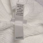 ANDIE NWT Magdalena Kaftan White Textured Short Sleeve Tie Back Loose Fit S/M Photo 5